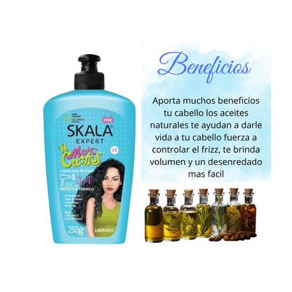Crema Para Peinar 3 en 1 Mais Cachos Skala 250g Hidrata Brillo