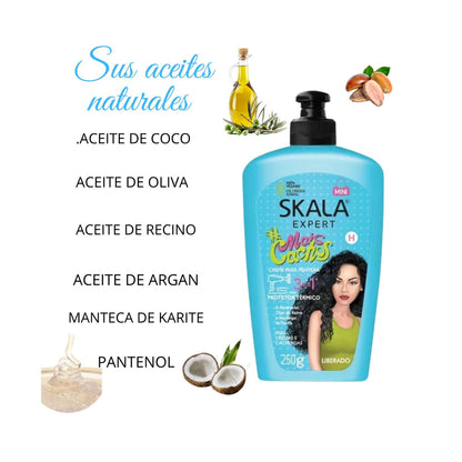 Crema Para Peinar 3 en 1 Mais Cachos Skala 250g Hidrata Brillo