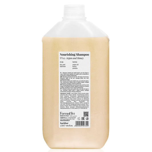 SHAMPOO NUTRITIVO ARGAN Y MIEL 5lts