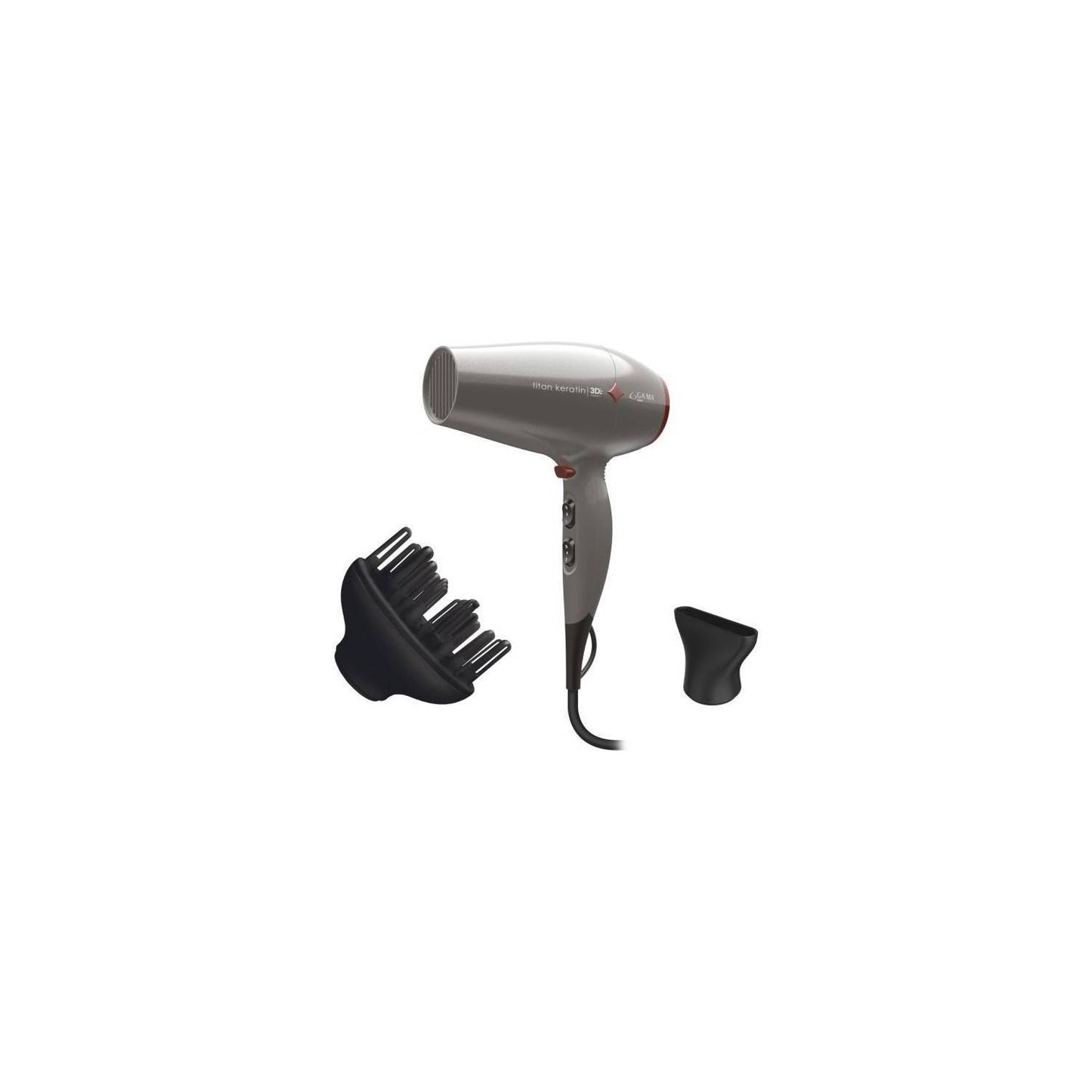 Secador Diamond 3D Titan Keratin 2300w Gama Restaura Brillo Antifrizz