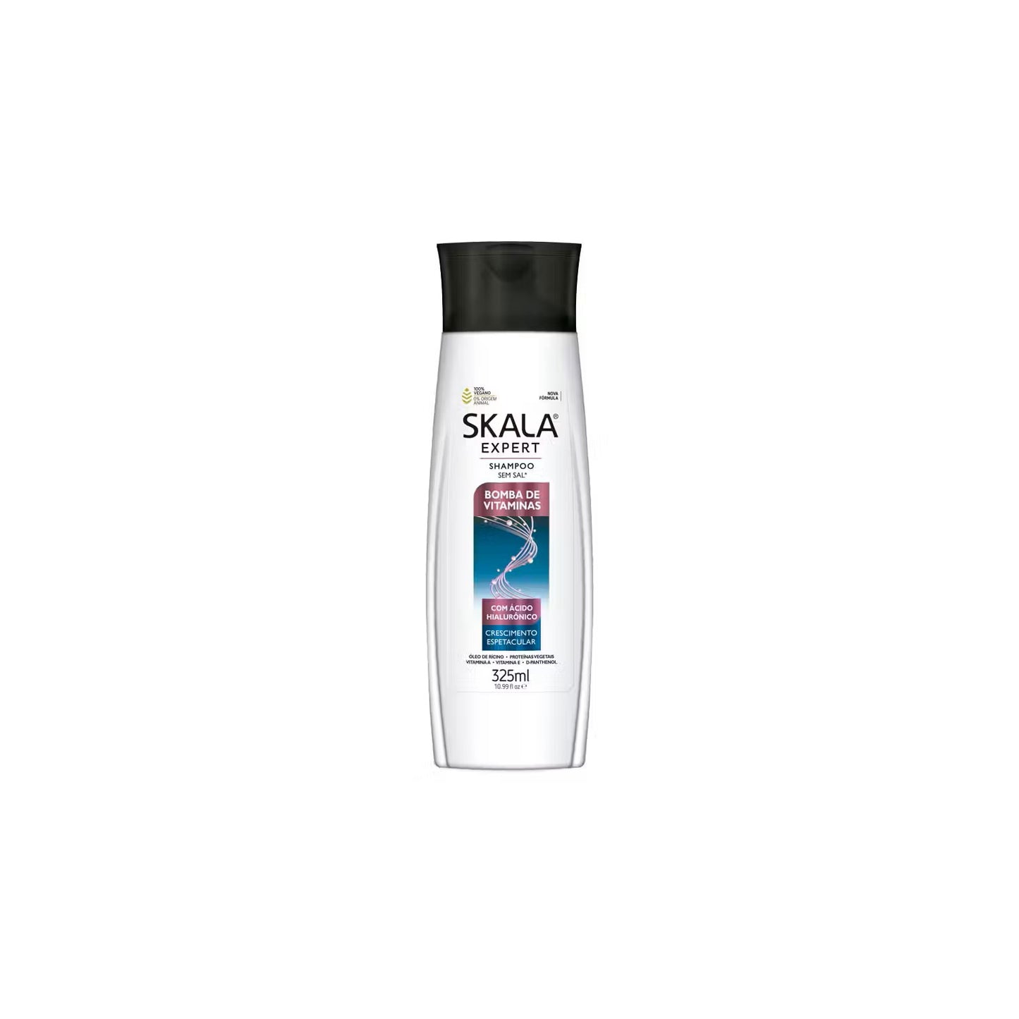 Shampoo Bomba De Vitaminas con Acido Hialuronico Skala 325 Ml Brillo