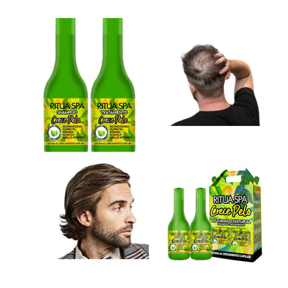 Kit Cuidado Natural Crece Pelo 250ml