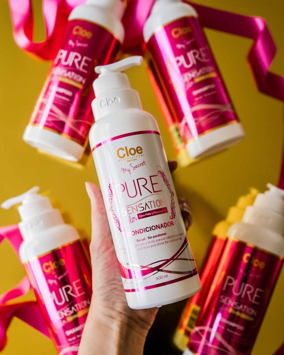 Acondicionador Pure Sensation Color 400 ml Nutrición y Brillo - Cloe