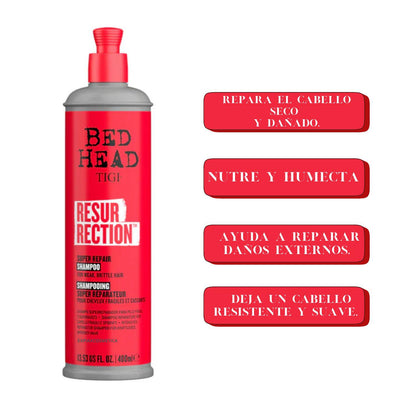 Bed Head Shampoo Resurrection Reparador Tigi 400ml