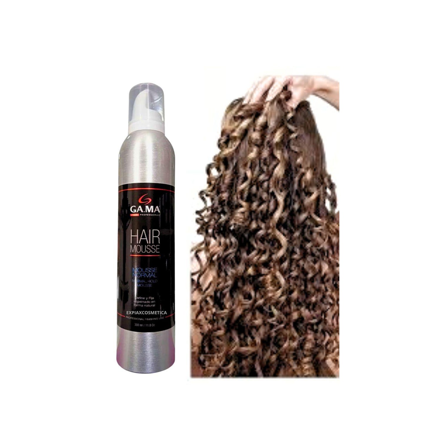 Mousse Normal Gama  300ml Define Fija el Peinado Natural