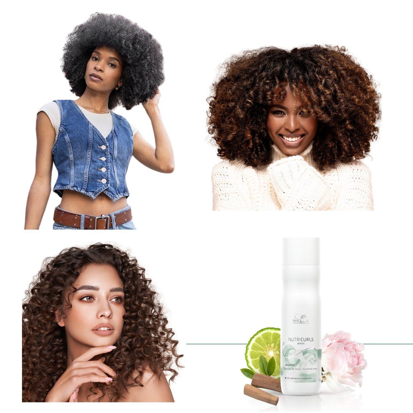 Shampoo Wella Nutricurls Micellar 250ml Rizos Hidrata Limpieza Suave