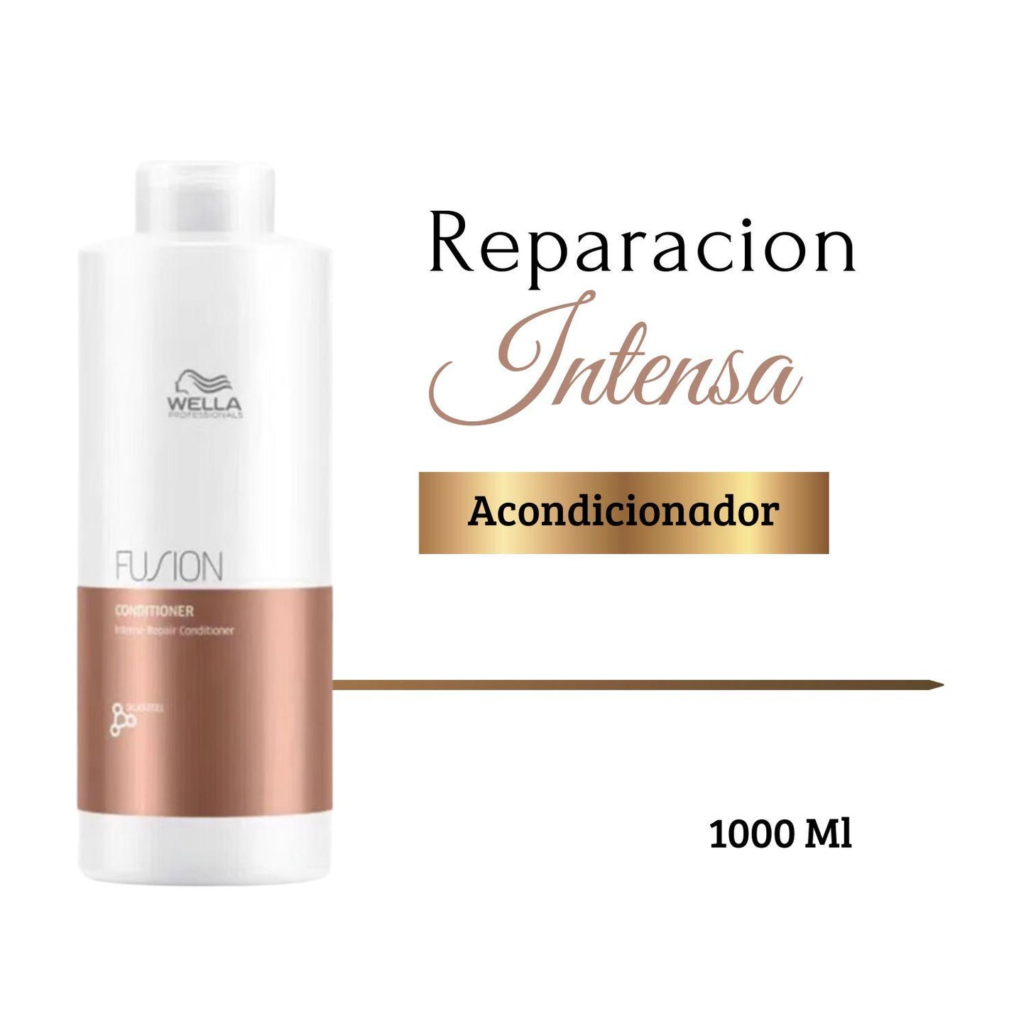 Acondicionador Wella Fusion 1000ml Reparación Intensa con Aminoácidos