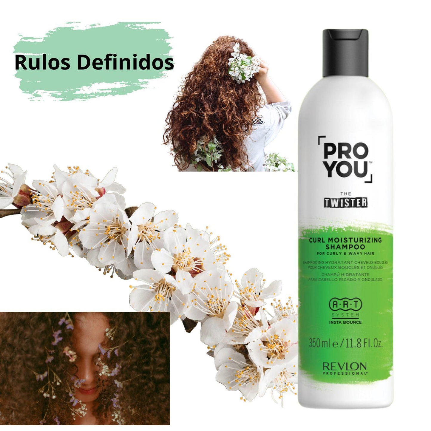 Shampoo Revlon The Twister Pro You 350ml  hidratante Rizos e Ondulado
