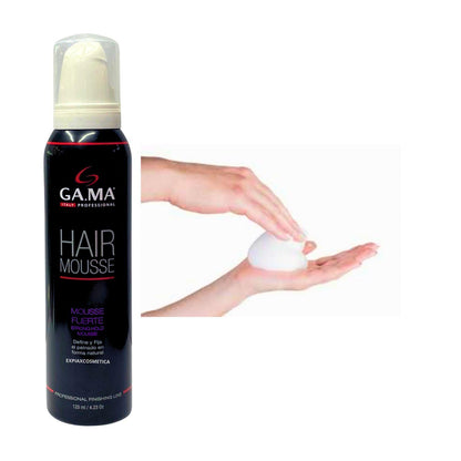 Mousse Fuerte Gama Italy  Define y Fija el Peinado Natural