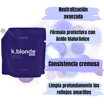 Lakme Polvo Decolorante K Blonde 500ml Aclara 8 tonos