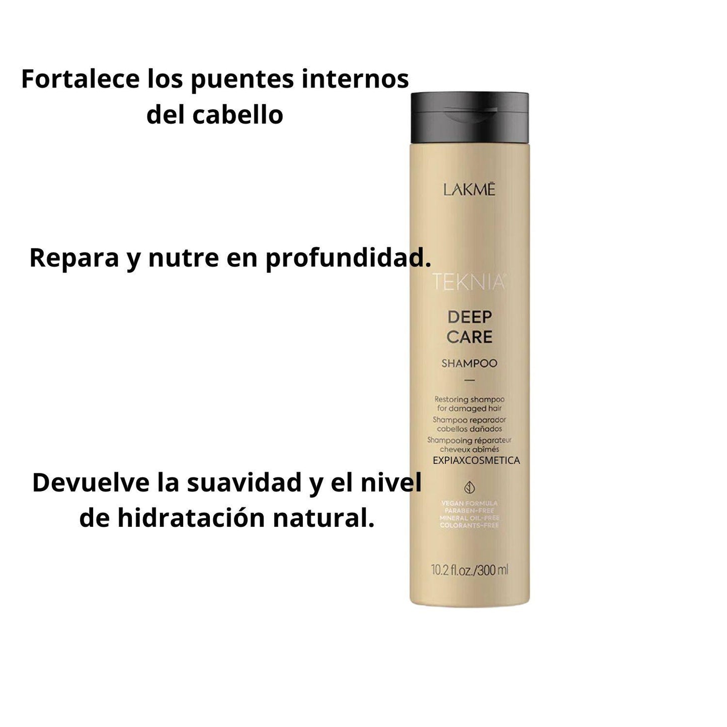 Shampoo Lakme Teknia Deep Care 300m Fortalece Repara Suaviza