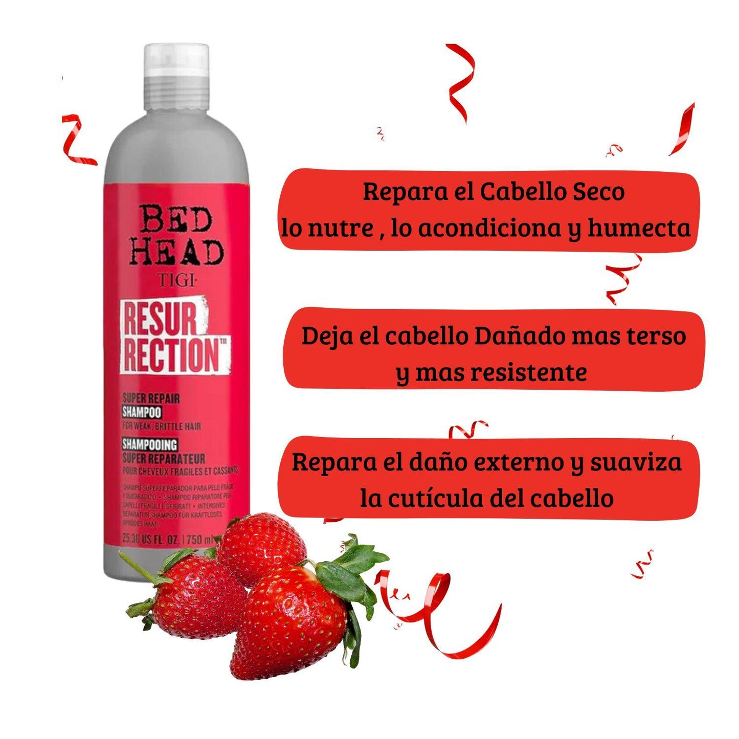 Bed Head Shampoo Resurrection Reparador Tigi 750 ml