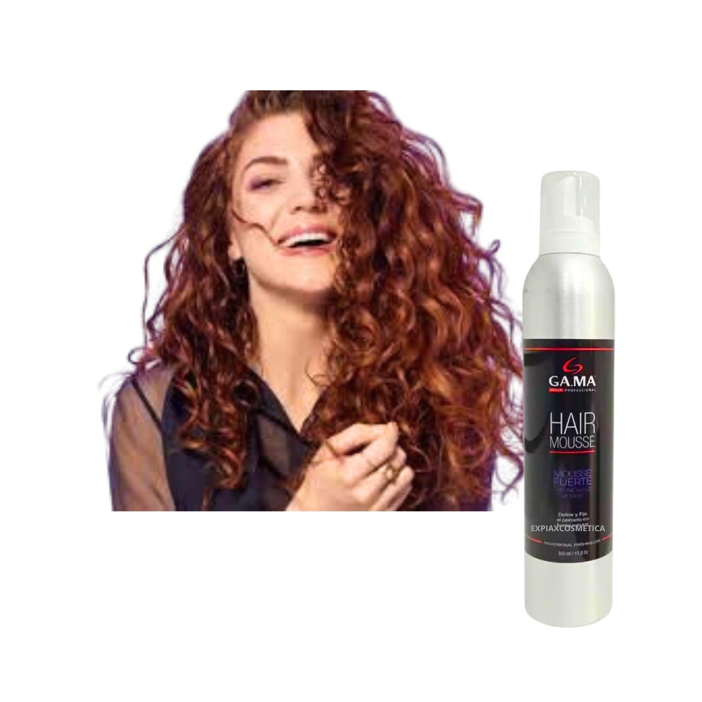 Mousse Fuerte Gama Italy 300ml Define y  Peinado Natural