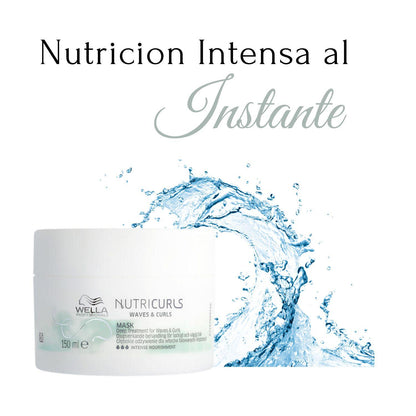 Mascarilla Wella Nutricurls Tratamiento Profundo Para Rizos 150ml