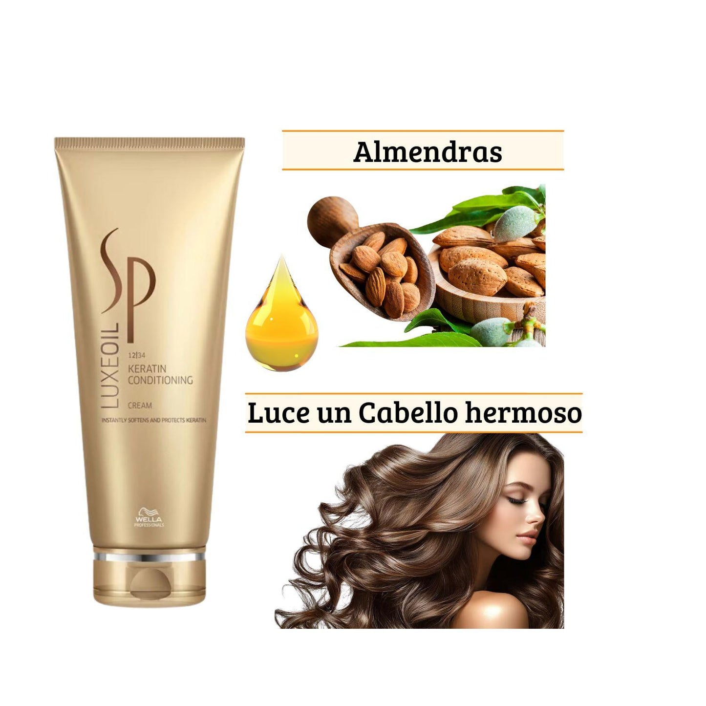 Wella Acondicionador Luxe Oil Keratin Protect 200ml Queratina
