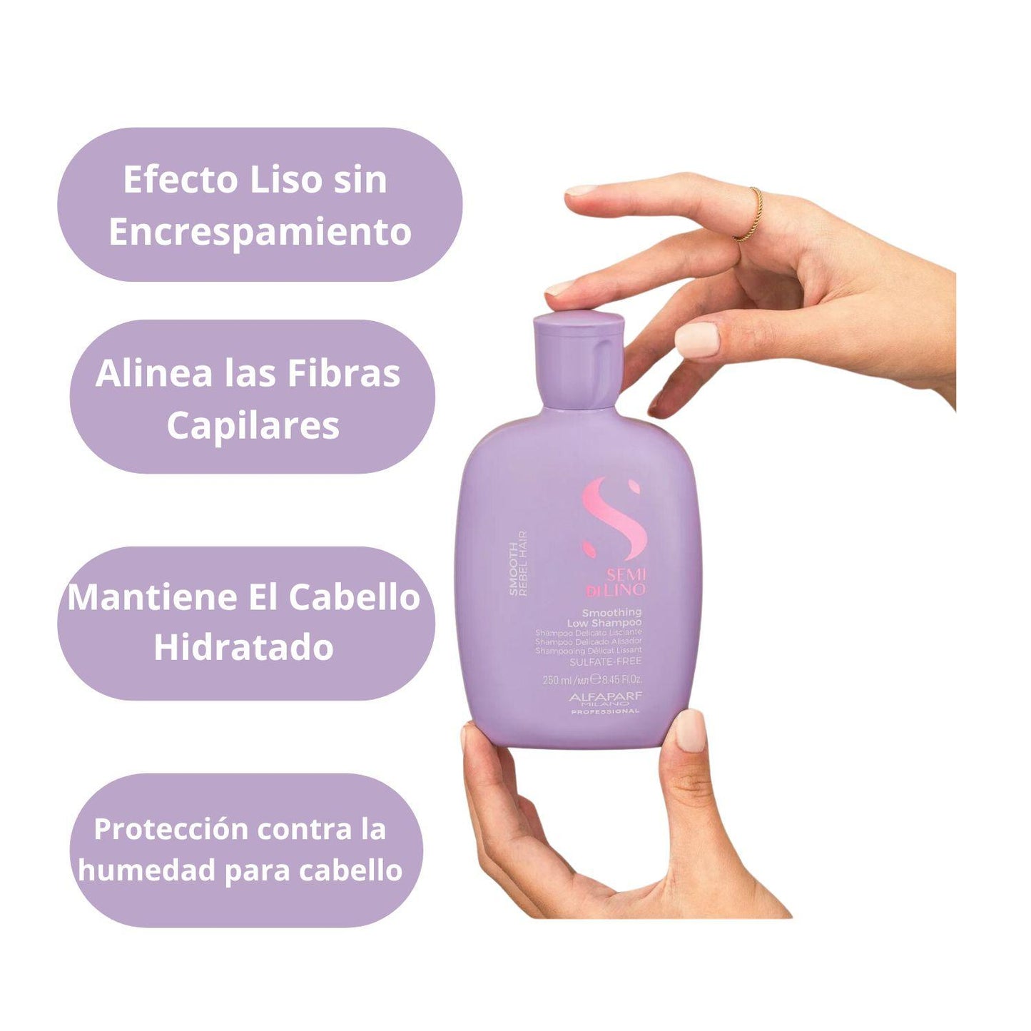 Alfaparf Semi Di lino Shampoo Smooth Rebel 250ml Anti Encrespamiento