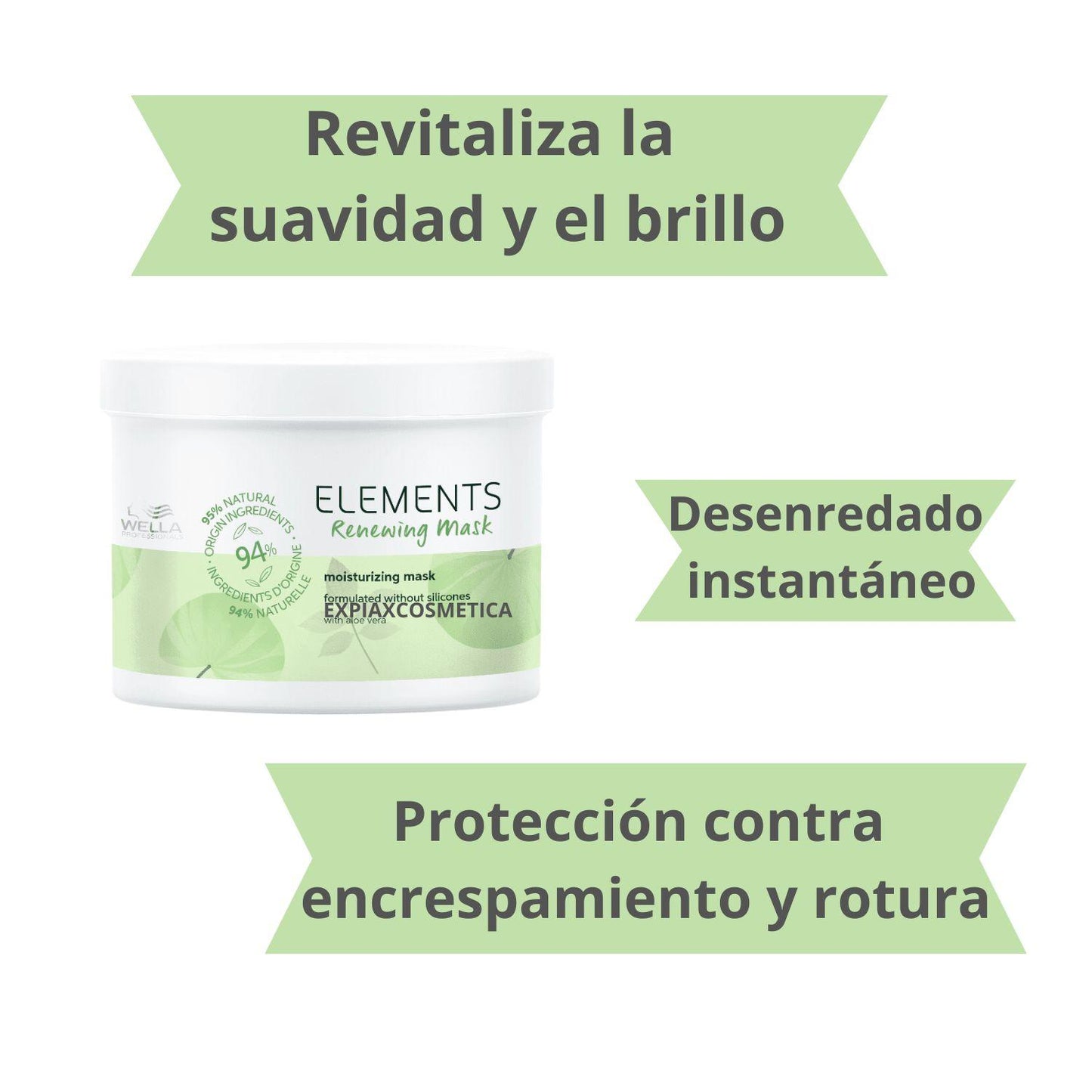 Mascara Wella Elements Renewing 500ml Protege Antifrizz
