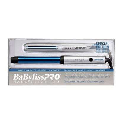 Plancha Babyliss Pro Alisadora Titanio 1 1/2 Y Rizador 25mm