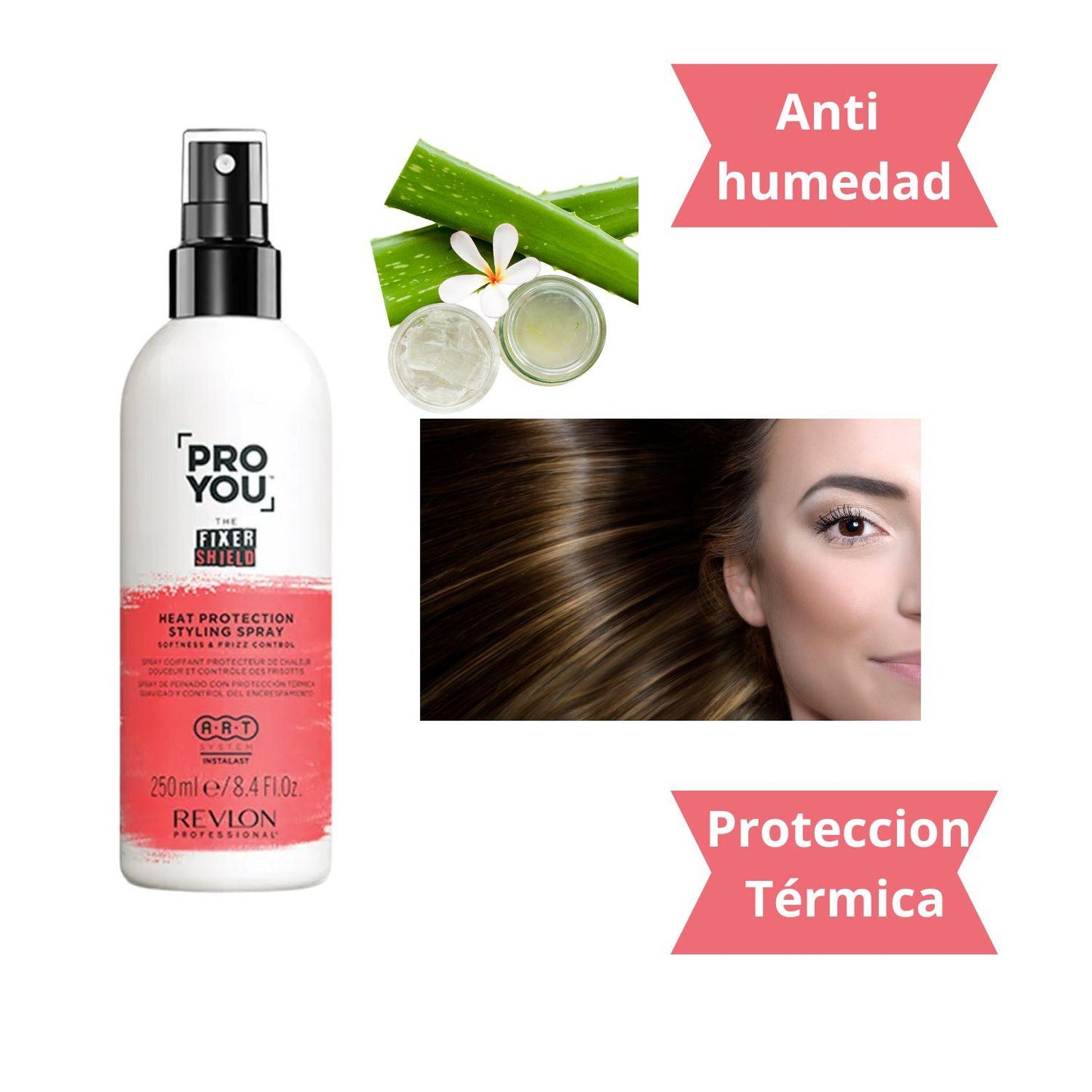 Spray Protector Termico The Fixer Shield Pro You Revlon 250ml Suaviza