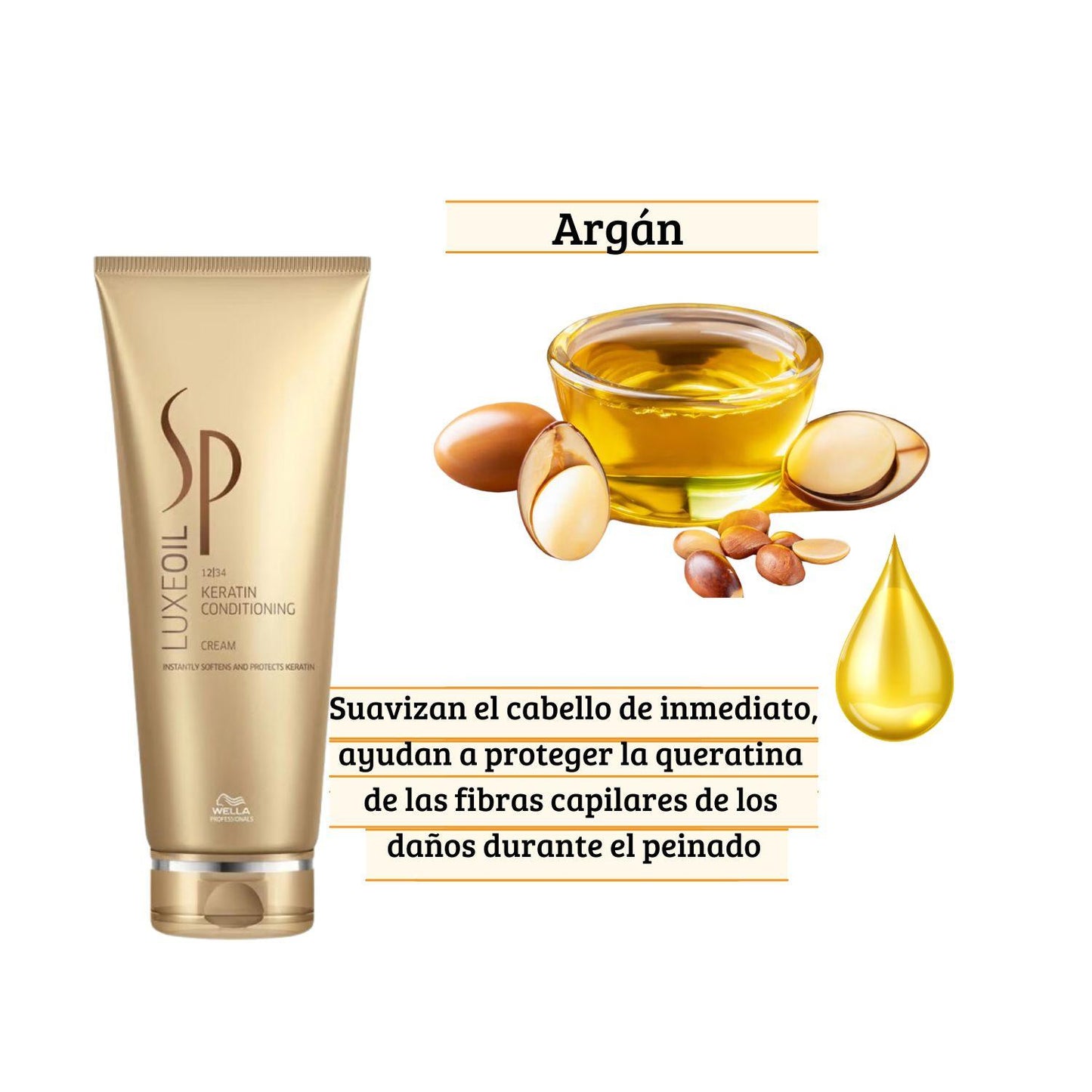 Wella Acondicionador Luxe Oil Keratin Protect 200ml Queratina