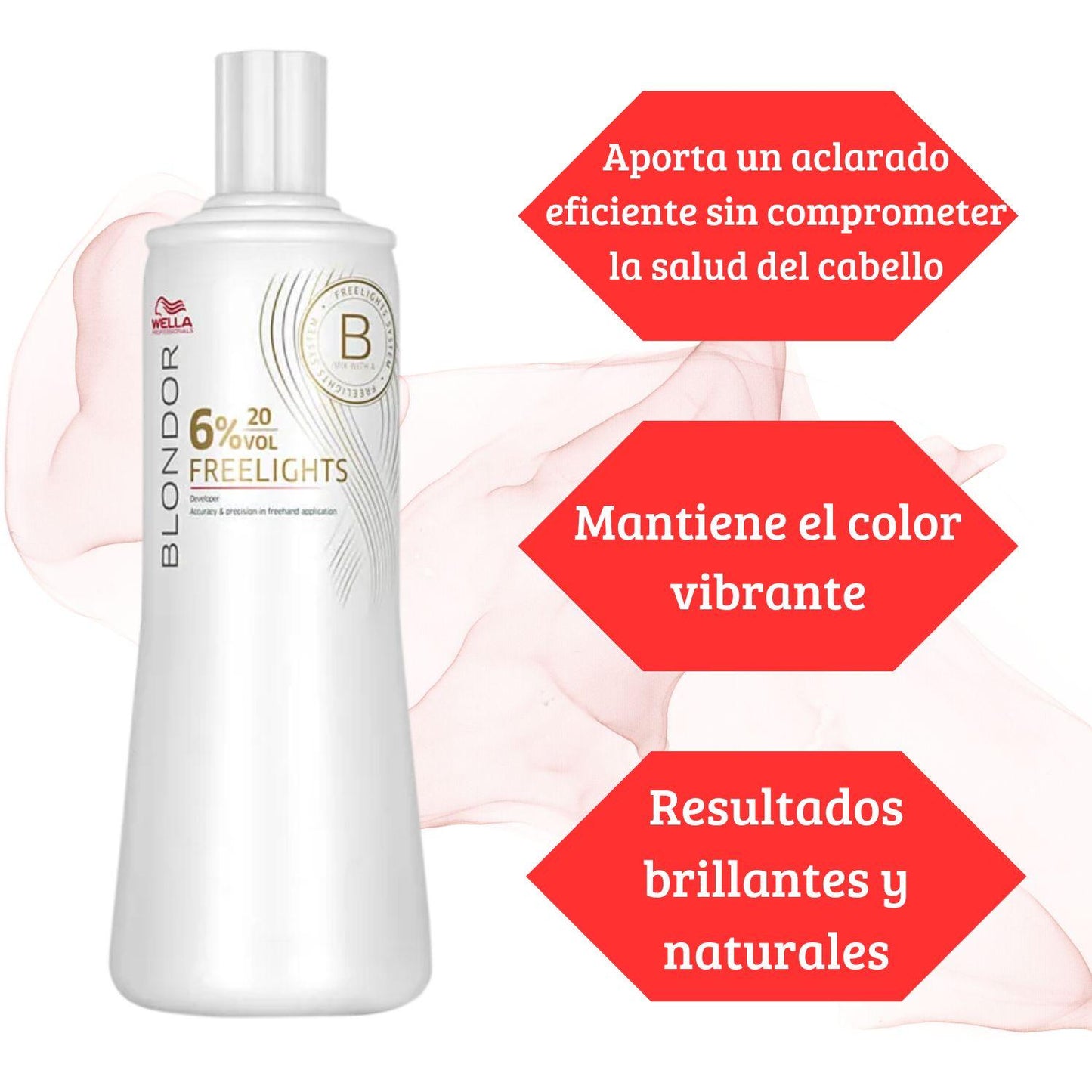Oxidante Blondor Freelights Developer 20vol Agua Oxigenada