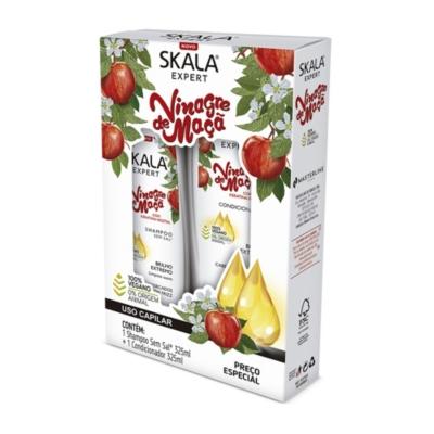 Kit Skala Vinagre de Manzana Shampoo sin sal Acondicionador