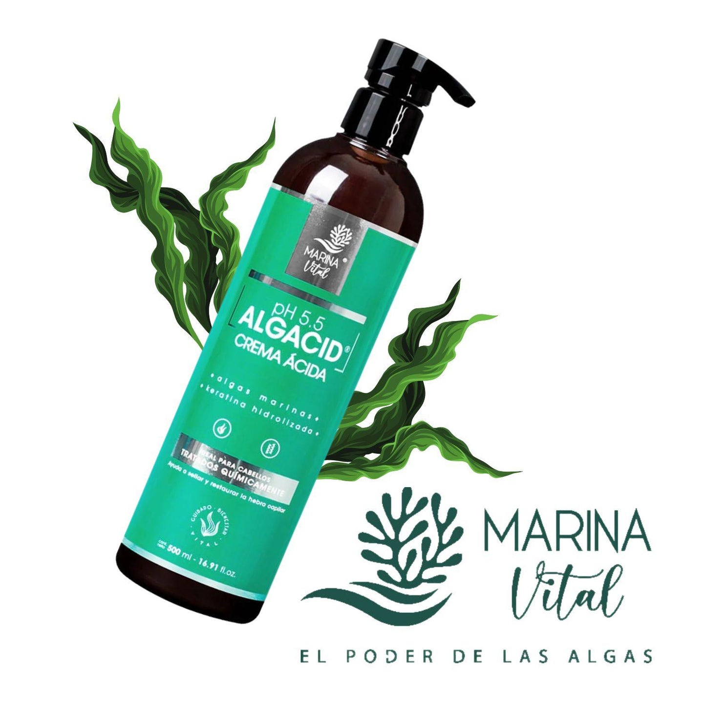 Marina Vital Crema Acida Algacid 500ml Algas Marinas