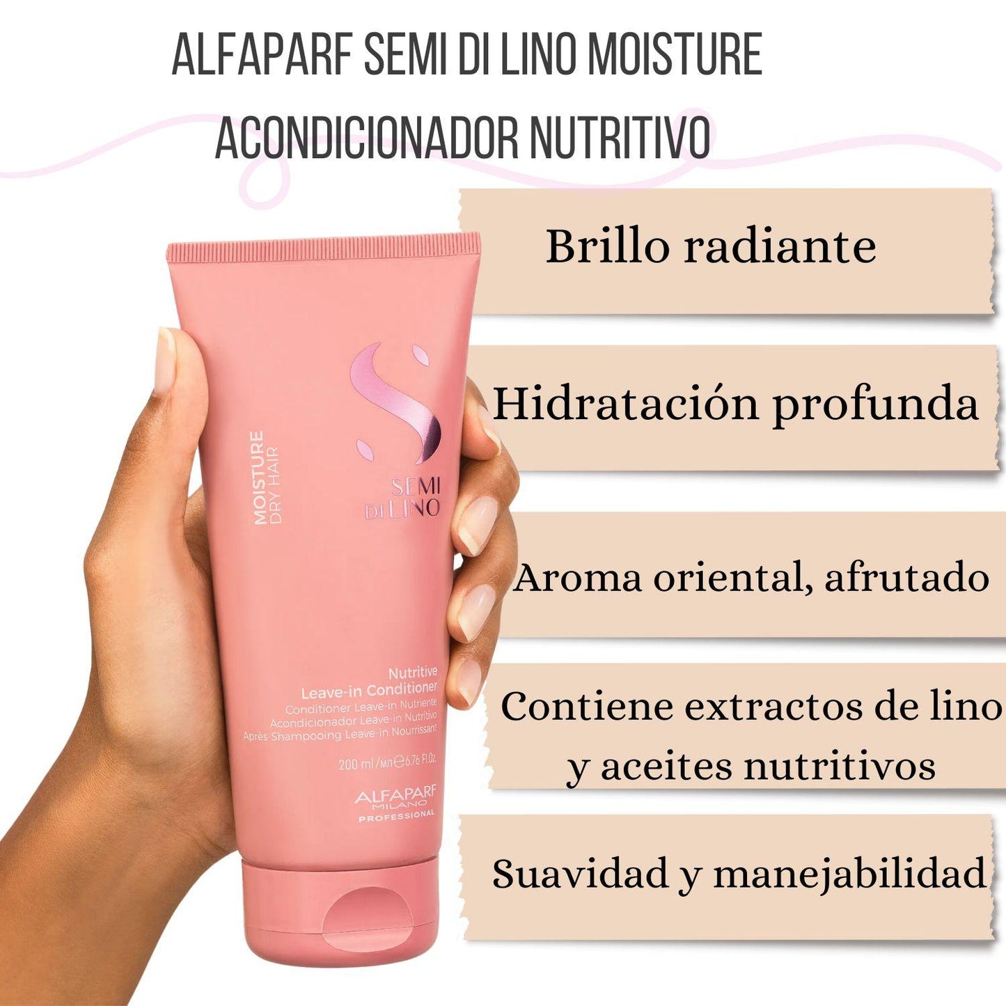 Alfaparf Semi Di lino Leave In Conditioner Moisture 200ml Nutritivo
