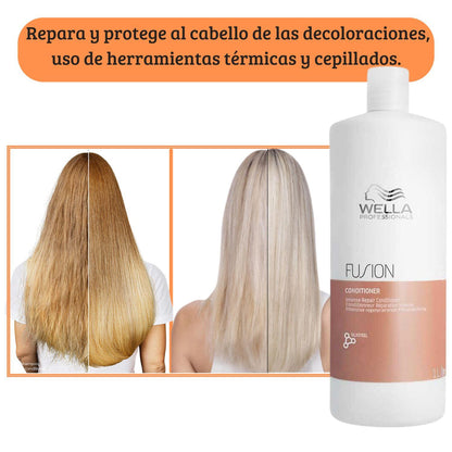 Acondicionador Wella Fusion 1000ml Reparación Intensa con Aminoácidos