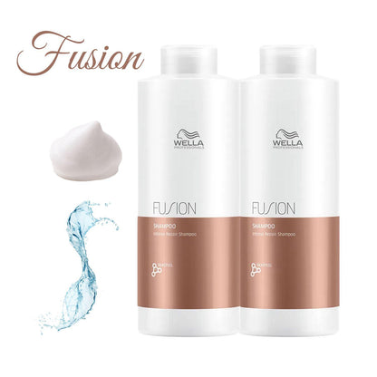 Shampoo Wella Fusion 1000ml Reparación Intensa Purificación Metal