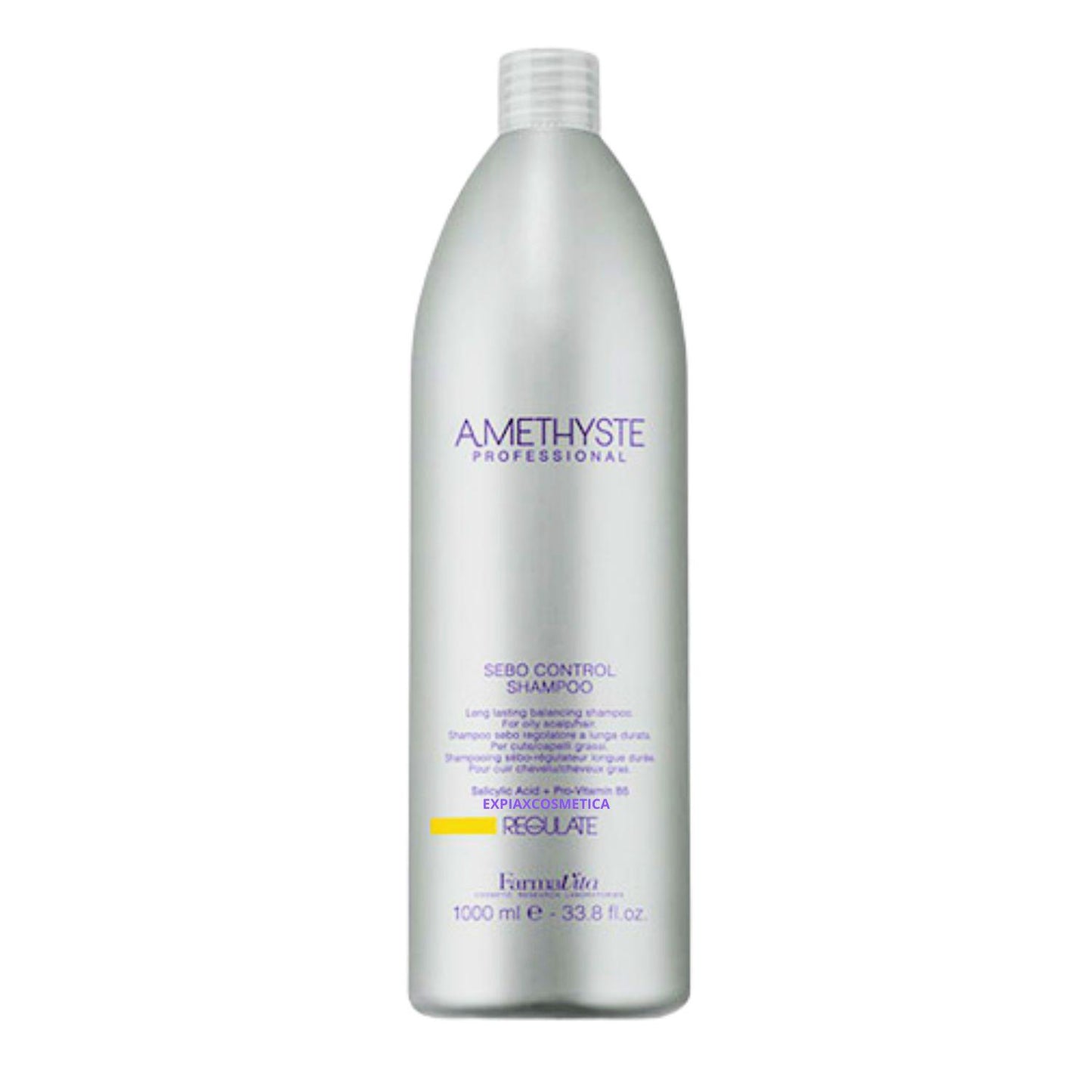 Shampoo Farmavita Amethyste Regulate 1000ml Acido Salicílico