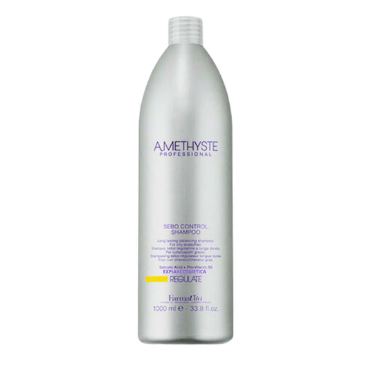 Shampoo Farmavita Amethyste Regulate 1000ml Acido Salicílico