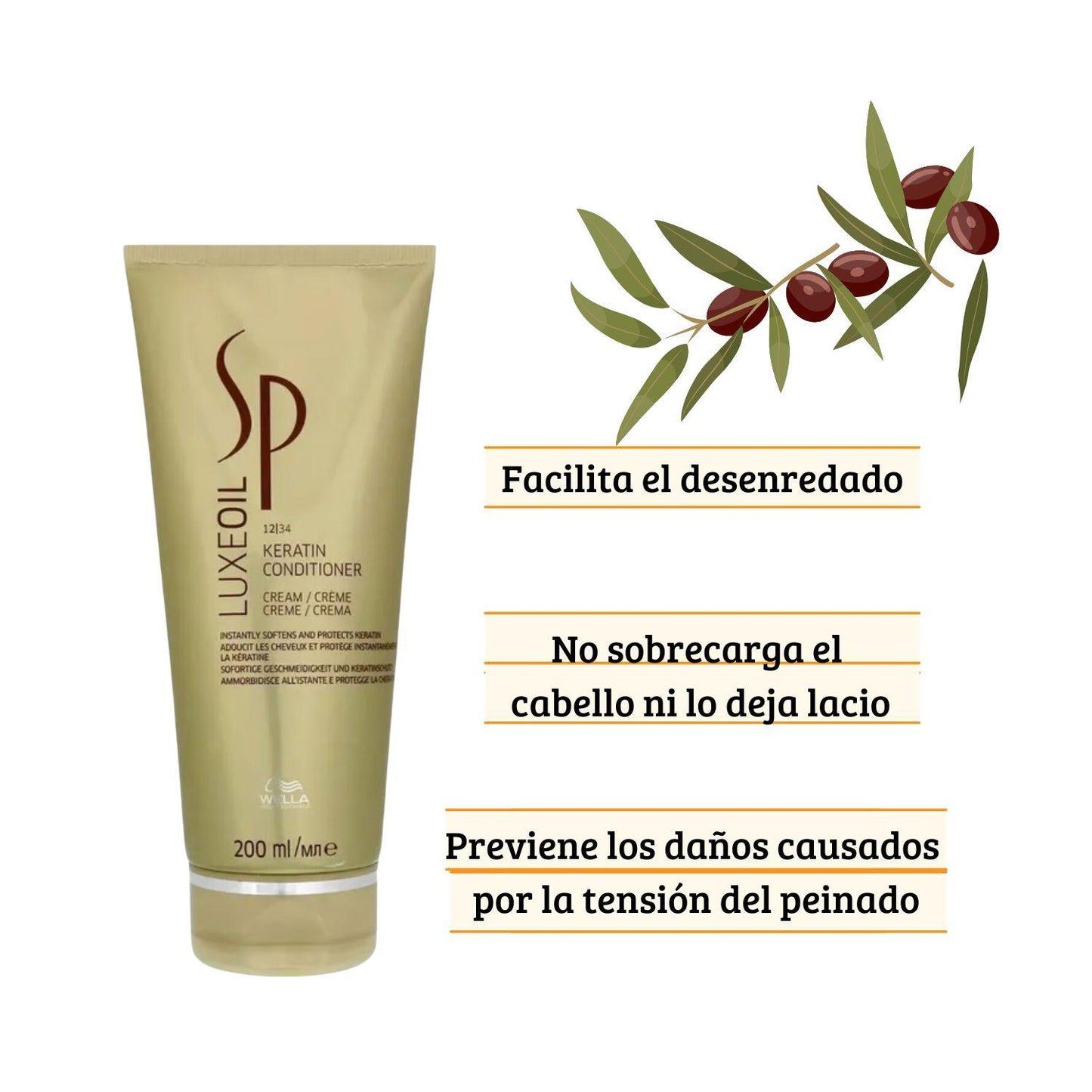 Wella Acondicionador Luxe Oil Keratin Protect 200ml Queratina