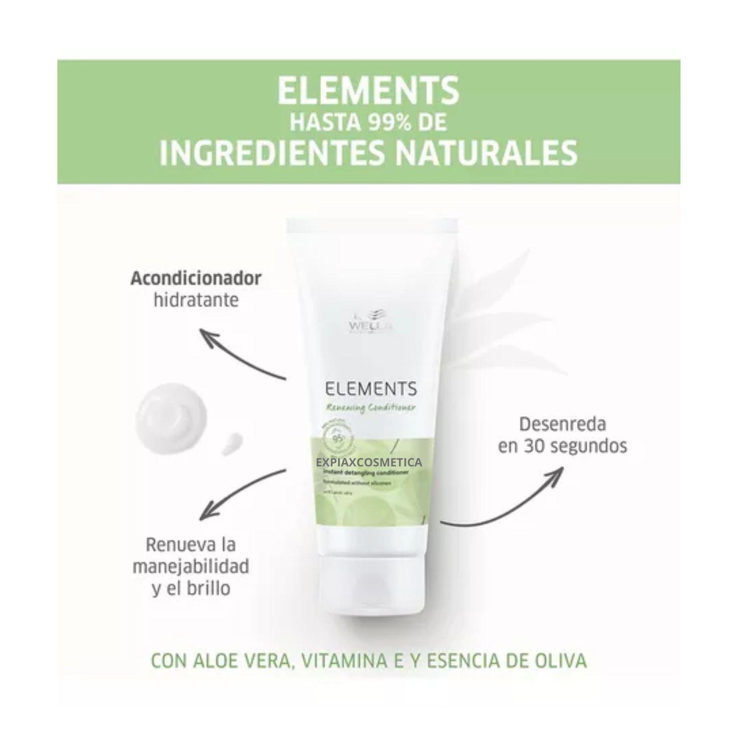 Acondicionador Wella Elements Suavidad Brillo Hidrata