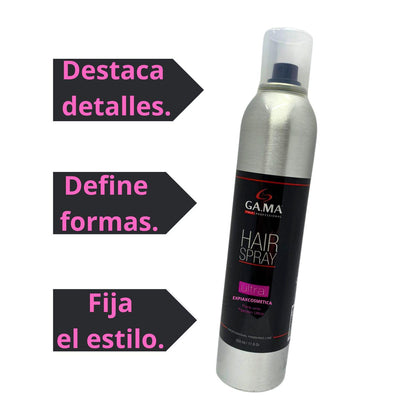 Spray de Fijación Ultra Gama 350ml  Laca Ultra Fuerte